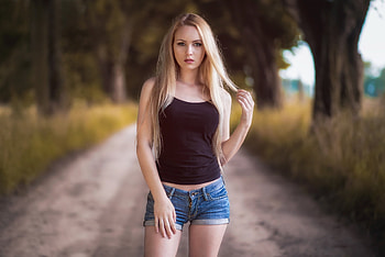 Hot Blonde, sexy, girl, lovely, blonde HD wallpaper