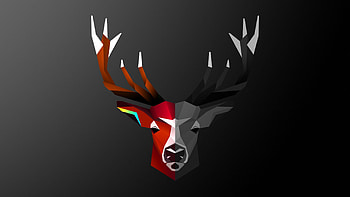 Abstract animal , Popular geometric animal art, Vibrant animal backgrounds, Unique animal design HD wallpaper
