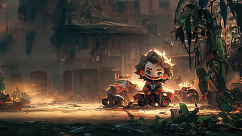 Chibi Jokers Laughs, joker, supervillain, superheroes, artist, artwork, digital-art, behance HD wallpaper