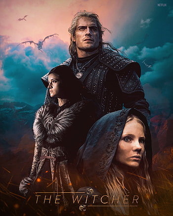 The Witcher series, Fan-made poster, Artistic interpretation, Creative tribute HD phone wallpaper