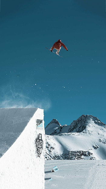 Stubai Prime Park, Snowboarding HD phone wallpaper