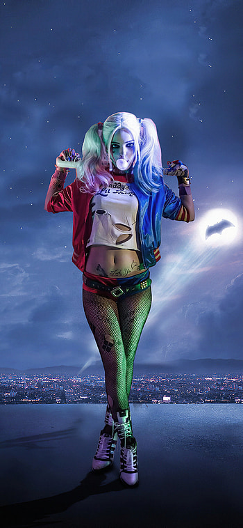 Harley Quinn cosplay, XS HD phone wallpaper