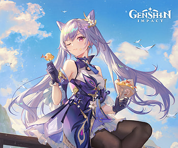 Keqing (Genshin Impact), Genshin Impact, Video Game HD wallpaper