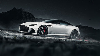 White Aston Martin Dbs Superleggera, aston-martin-dbs-superleggera-volante, aston-martin-db11, aston-martin, 2024-cars, cars, behance HD wallpaper