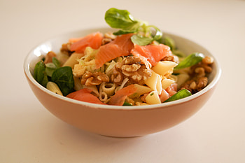 Food, Vegetables, Meat, Salad, Macaroni, Pasta HD wallpaper