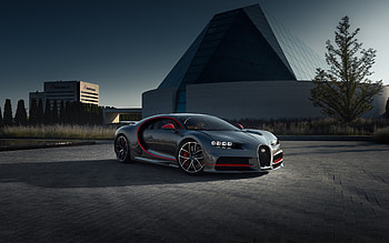 Bugatti Chiron CGI, bugatti-chiron, bugatti, cars, behance HD wallpaper