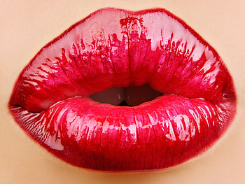 Miscellanea, Miscellaneous, Girl, Kiss, Lips, Pomade HD wallpaper
