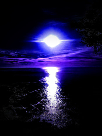 Blue sunset, atmosphere, cloud HD phone wallpaper