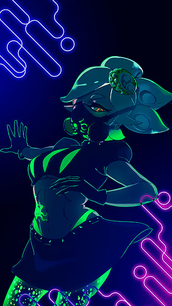 Evil Marie splatoon, art, organism HD phone wallpaper
