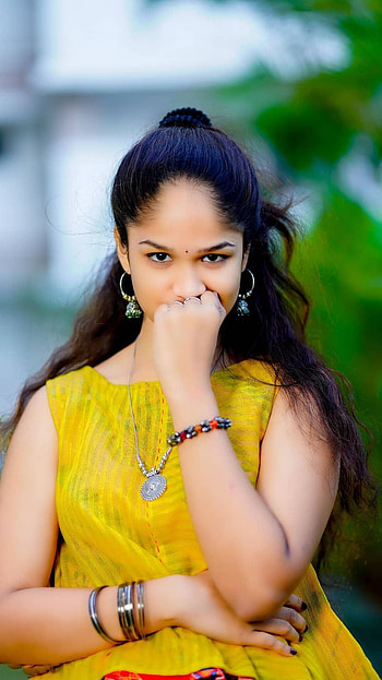 Nitya, omg girl, telugu tiktok HD phone wallpaper