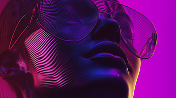 : Embrace the Acidwave & Vaporwave Aesthetic, vaporwave, neon, portrait, sunglasses HD wallpaper