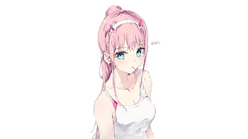 Minimal, zero two, light artwork, hot HD wallpaper