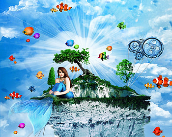 aquarium, fish, life, fantasy, water HD wallpaper