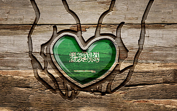 I love Saudi Arabia, , wooden carving hands, Day of Saudi Arabia, Saudi flag, Flag of Saudi Arabia, Take care Saudi Arabia, creative, Saudi Arabia flag, Saudi Arabia flag in hand, wood carving, Asian countries, Saudi Arabia HD wallpaper