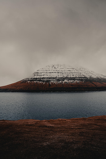 Nature, Grass, Sea, Snow, Rock, Snow Covered, Snowbound HD phone wallpaper