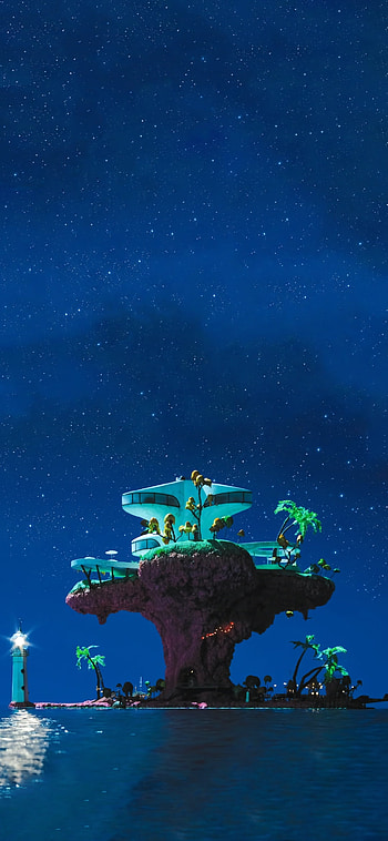 Gorillaz, -optimized , Nighttime aesthetic, High-resolution design HD phone wallpaper
