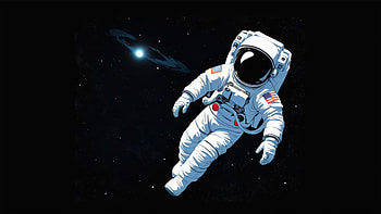 Astronaut in Space, astronaut, space, universe, dark, loneliness HD wallpaper