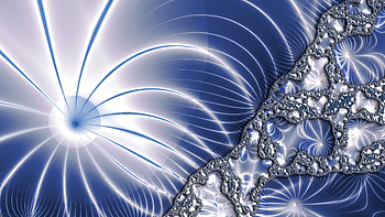 Trippy Psychedelic Fractal, trippy, psychedelic, aesthetic, blue, Abstract, fractal, abstract blue HD wallpaper