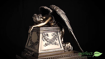Medium Bronze Weeping Angel by Perfect Memorials HD wallpaper