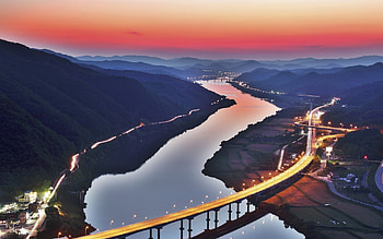 Gwangan Bridge, Korea HD wallpaper