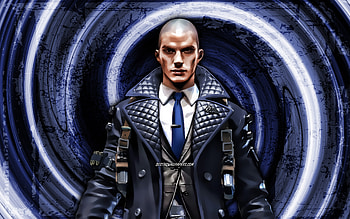 Rafael, GFF, blue grunge background, Garena Fire, vortex, Garena Fire characters, Rafael Skin, Fire Battlegrounds, Rafael Fire HD wallpaper