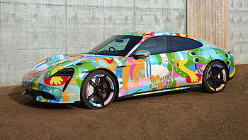 Porsche Taycan Turbo Art Car By Nigel Sense 2021 3 Cars HD wallpaper