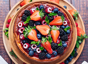 Fruits, cake, food HD wallpaper