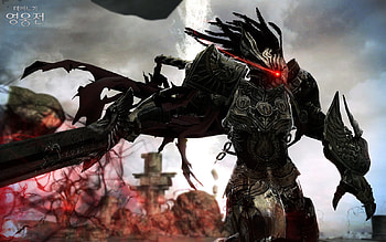 Vindictus Keaghan, darkness, sword, nexon, plate armor, mabinogi, vindictus, mabinogi heroes HD wallpaper