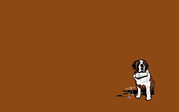 Vector, Dog, St. Bernard, Saint Bernard, Rescuer HD wallpaper