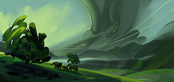 Trees, Art, Elephants, Climb, Lift HD wallpaper