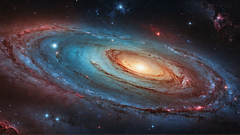 Galaxy Red/Blue Shift, galaxy, universe HD wallpaper