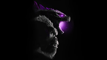 Godzilla X Kong The New Empire Purple Variant, godzilla-x-kong-the-new-empire, movies, 2024-movies, godzilla, kong, dark HD wallpaper