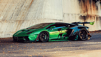 Limited Edition Liberty Walk Widebody Lamborghini Aventador, lamborghini-aventador, lamborghini, cars HD wallpaper
