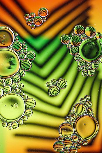Bubbles, Drops, Reflection, Macro, Multicolored, Motley, Liquid HD phone wallpaper