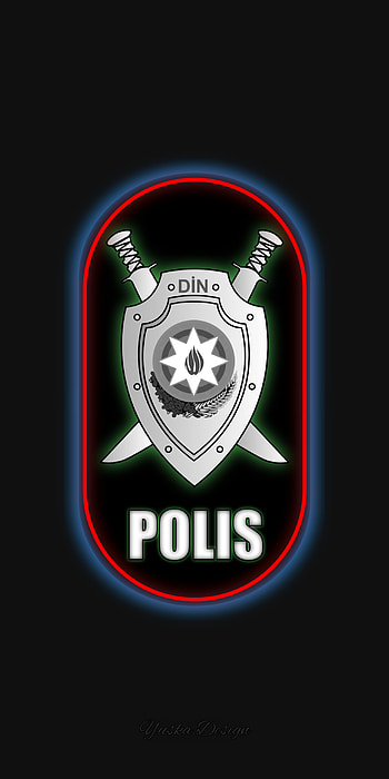 polis din (black), , Azerbaijan, art, android, baku, design, black HD phone wallpaper
