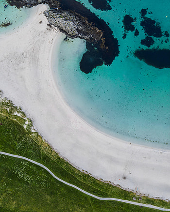 Nature, Beach, Sand, View From Above, Coast HD phone wallpaper
