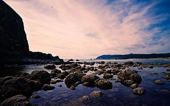path, clouds, sky, water, ocean HD wallpaper