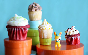 Food, Cream, Sweet, Decoration, Figurine, Cupcakes HD wallpaper