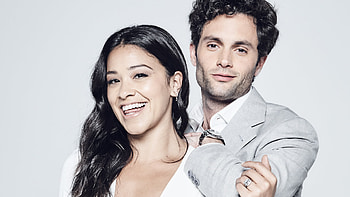Actors on Actors, Gina Rodriguez and Penn Badgley, Engaging conversation, Variety interview HD wallpaper