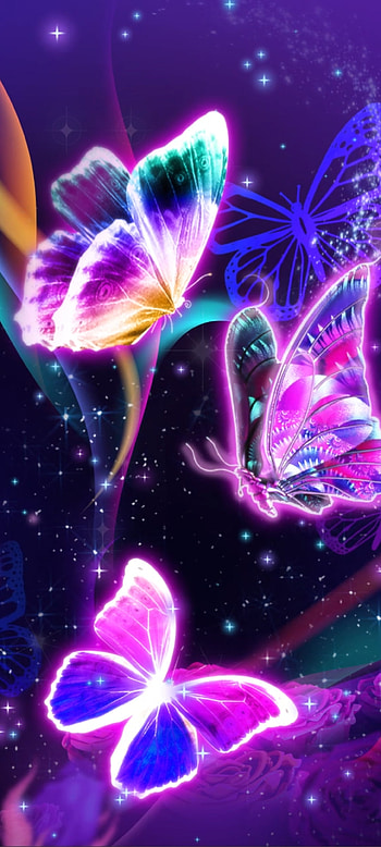 Smok butterfly, beautiful, art, pink, colorful HD phone wallpaper