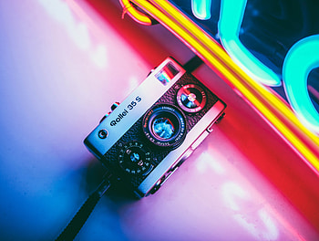 Shine, Light, Multicolored, Motley, Neon, Retro, Technologies, Technology, Camera HD wallpaper