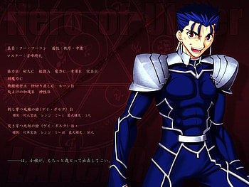 Lancer, blue, fate stay night, hero HD wallpaper