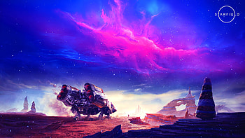 Starfield Landscape, Xbox, Microsoft, video game, Starfield HD wallpaper