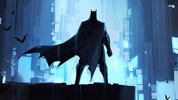 Batman Alone, batman, superheroes, portrait, artwork HD wallpaper