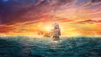 Jackdaw Ship, Pirate ship backgrounds HD wallpaper