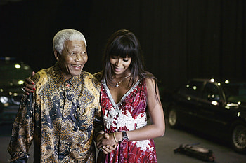 Nelson Mandela, Naomi Campbell HD wallpaper