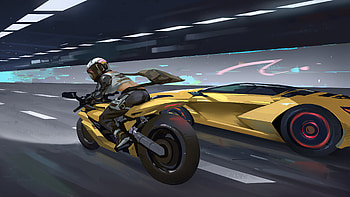 Cyberpunk Racing, artist, artwork, cyberpunk, artstation HD wallpaper