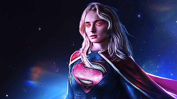 Sophie Turner As Supergirl, supergirl, superheroes, artist, artwork, digital-art, sophie-turner HD wallpaper
