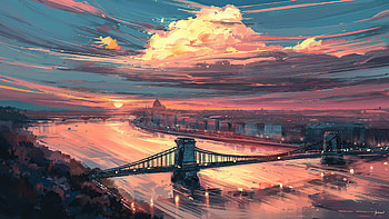 Autumn In Budapest , artist, artwork, digital-art, artstation HD wallpaper