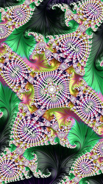 Trippy Psychedelic Trance Fractal, trance, trippy, psychedelic, colors, Abstract, fractal HD phone wallpaper